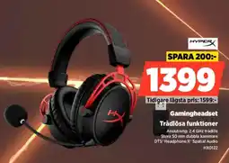 Power HYPER Gamingheadset Trådlösa funktioner erbjuda