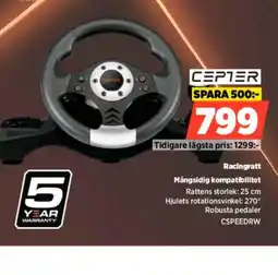Power CEPTER Racingratt Mångsidig kompatibilitet erbjuda