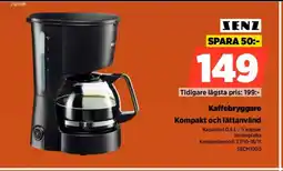 Power SENZ Kaffebryggare Kompakt och lättanvänd erbjuda