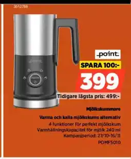 Power Point Mjölkskummare Varma och kalla mjölkskums alterativ erbjuda