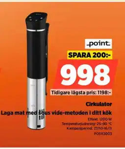 Power point Cirkulator Laga mat med sous vide-metoden i ditt kök erbjuda