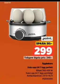 Power Point. Äggkokare Koka upp till 7 ägg perfekt erbjuda