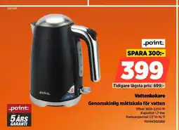 Power Point vattenkokare genomskinlig måttskala för vatten erbjuda