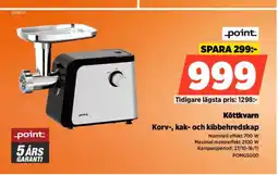 Power Point Köttkvarn Korv-, kak- och kibbehredskap erbjuda