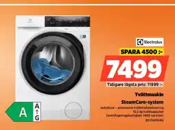 Power Electrolux Tvättmaskin SteamCare-system erbjuda