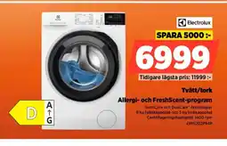 Power Electrolux Tvätt/tork Allergi- och FreshScent-program erbjuda