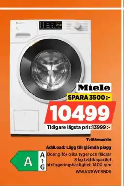 Power Miele AddLoad: Lägg till glömda plagg erbjuda