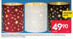 Rusta Dekorationslykta med LED-ljus erbjuda