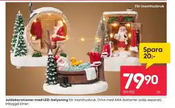 Rusta Juldekorationer med LED-belysning erbjuda