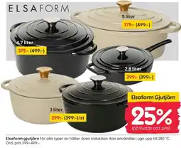 Rusta Elsaform gjutjärn erbjuda