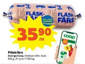 Fläskfärs, SEK 35.9