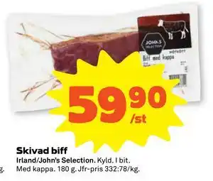 Skivad biff, SEK 59.9