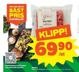 Stora Coop Nötfärs, SEK 69.9 erbjuda