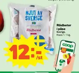 Stora Coop Rödbetor i påse, SEK 12 erbjuda