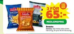 Stora Coop Snacks, Medlemspris erbjuda