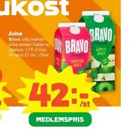 Stora Coop Juice, Medlemspris erbjuda