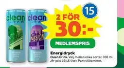 Stora Coop Energidryck, Medlemspris erbjuda