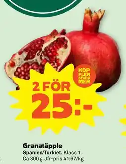 Stora Coop Granatäpple, SEK 25 erbjuda