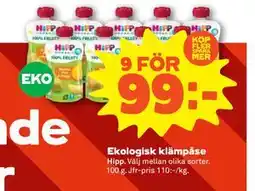 Stora Coop Ekologisk klämpåse, SEK 99 erbjuda