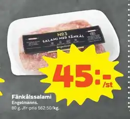 Stora Coop Fänkålssalami, SEK 45 erbjuda
