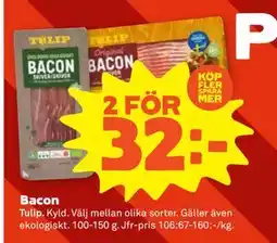 Stora Coop Bacon, SEK 32 erbjuda