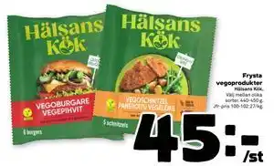Stora Coop Frysta vegoprodukter, SEK 45 erbjuda