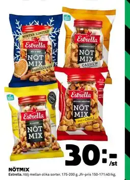 Coop NÖTMIX, SEK 30 erbjuda