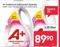 Rusta A+ Traditional tvättmedel, flytande erbjuda