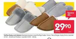 Rusta Tofflor Ruby och Ruben erbjuda