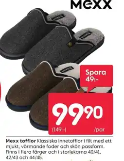 Rusta Mexx tofflor erbjuda