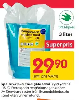 Rusta Spolarvätska, färdigblandad erbjuda