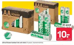 Rusta Ultra Power batteri AA och AAA erbjuda