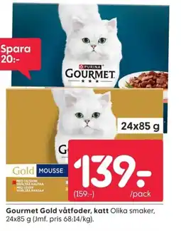 Rusta Gourmet Gold våtfoder, katt erbjuda