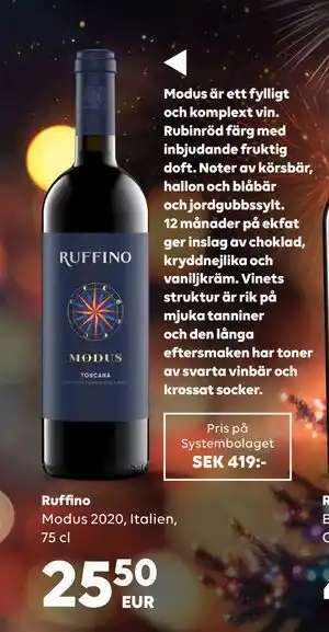 Border Shop Ruffino, EUR 25.5 erbjuda