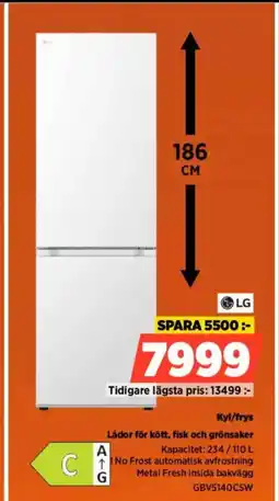 Power LG Kyl/frys Lådor för kött, fisk och grönsaker erbjuda