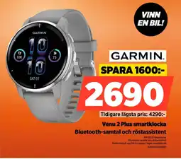 Power GARMIN Venu 2 Plus smartklocka Bluetooth-samtal och röstassistent erbjuda