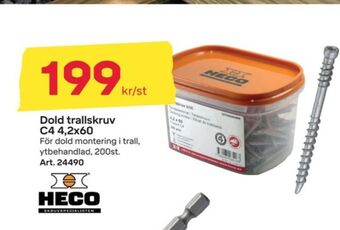 Byggmax Heco Trallskruv erbjuda