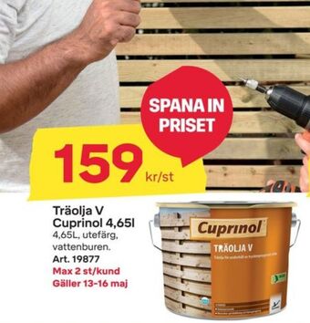 Byggmax Cuprinol Träolja erbjuda