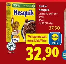 Lidl Nestlé Nesquik, Pris i appen erbjuda