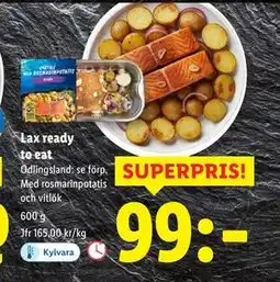 Lidl Lax ready to eat, SEK 99 erbjuda