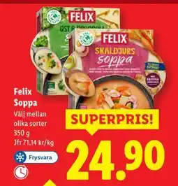 Lidl Felix Soppa, SEK 24.9 erbjuda