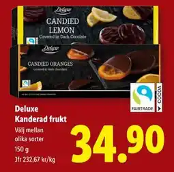 Lidl Deluxe Kanderad frukt, SEK 34.9 erbjuda