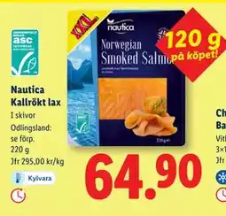 Lidl Nautica Kallrökt lax., SEK 64.9 erbjuda