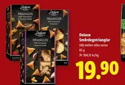 Lidl Deluxe Smördegstrianglar, SEK 19.9 erbjuda