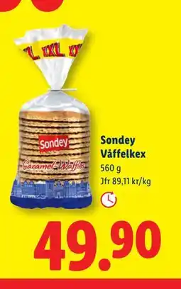 Lidl Sondey Våffelkex, SEK 49.9 erbjuda