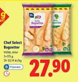 Lidl Chef Select Baguetter, SEK 27.9 erbjuda
