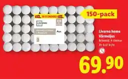 Lidl Livarno home Värmeljus, SEK 69.9 erbjuda