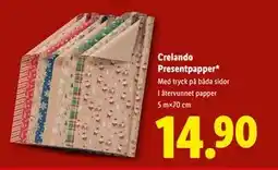 Lidl Crelando Presentpapper*, SEK 14.9 erbjuda