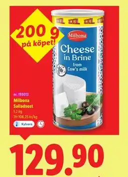 Lidl Milbona Salladsost, SEK 129.9 erbjuda