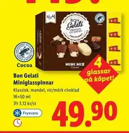 Lidl Bon Gelati Miniglasspinnar, SEK 49.9 erbjuda